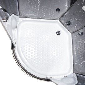 Гидромассажный бокс Vivia TKF 90/1 BP Черный оникс BG 90x90 профиль черный/тонированное стекло А0046369