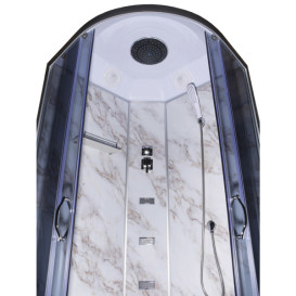 Гідромасажний бокс Vivia TKF 90/1 Мармур BG 90x90 профіль сатин/тоноване скло А0045671