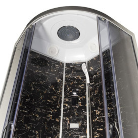 Гидромассажный бокс Vivia TKF 90/1 Venom BG 90x90 профиль сатин/тонированное стекло А0048380