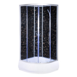 Гідромасажний бокс Vivia TKF 90-30 Venom BG 90x90 профіль сатин/тоноване скло А0046367