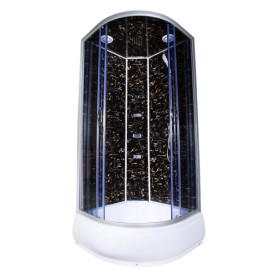 Гідромасажний бокс Vivia TKF 90-30 Venom BG 90x90 профіль сатин/тоноване скло А0046367