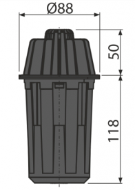 Гидрозатвор для дренажных каналов AlcaPlast AVZ-P007