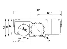 Гідрозатвор для душового каналу Styron STYMM-6000-F