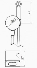 Гігієнічний душ GRB iIntimixer in Cool Chrome зі змішувачем та шлангом хром 90107000