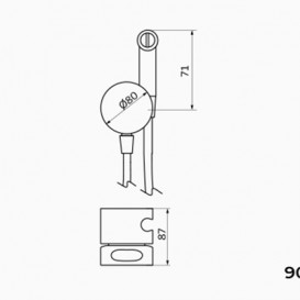 Гигиенический душ со смесителем GRB in Cool Black чёрный матовый 90107002