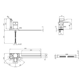 Гигиенический душ со смесителем Kroner KRM Zenda-C025 хром CV022957