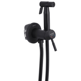 Гигиенический душ со смесителем Kroner KRP Edelstahl Klassisch-SCH053 нержавеющая сталь черный CV029967