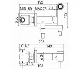 Гигиенический душ со смесителем Nobili Rubinetterie хром AV00600CR