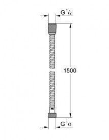Гігієнічний душ із змішувачем прихованого монтажу Grohe BauCurve з New Tempesta-F хром UA11144400