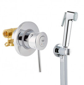 Гигиенический душ со смесителем скрытого монтажа Grohe QuickFix BauClassic с Vitalio trigger spray хром UA202606QF