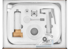 Гігієнічний душ із змішувачем прихованого монтажу Rea Loop білий матовий REA-B0255