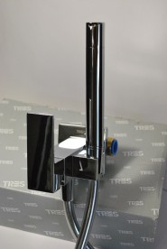 Гігієнічний душ зі змішувачем вбудований Tres Cuadro Tres Pladur хром 00612302