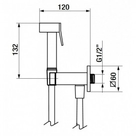 Гигиенический набор GRB Intimixer хром 08155200