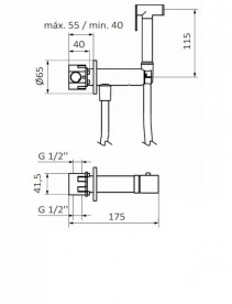 Гігієнічний набір GRB Intimixer хром 08225102