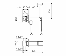 Гигиенический набор GRB Intimixer хром 08229100