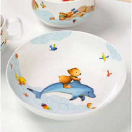 Глубокая тарелка детская Villeroy & Boch New Happy as a Bear 18,5 см премиум фарфор 14-8664-2752