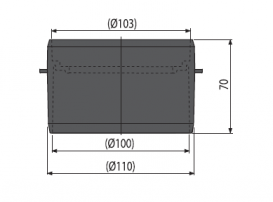 Горловина для підключення до каналізації DN 110 AlcaPlast AVZ-P001
