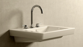 Змішувач для раковини Двохважеля з донним клапаном прихований Grohe колекція Concetto хром 20216001