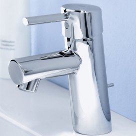 Змішувач для раковини одноважеля з донним клапаном Grohe колекція Concetto хром 3220410E