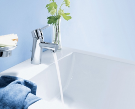 Змішувач для раковини одноважеля з донним клапаном Grohe колекція Concetto хром 3220410E