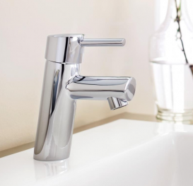 Змішувач для раковини одноважеля з донним клапаном Grohe колекція Concetto хром 3220410E