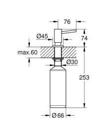 Grohe Cosmopolitan Дозатор жидкого мыла 40535000