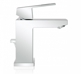 Смеситель для раковины однорычажный с донным клапаном Grohe коллекция Eurocube хром 2312700E