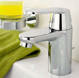 Змішувач для раковини одноважеля з донним клапаном Grohe Eurosmart Cosmopolitan хром 32825000