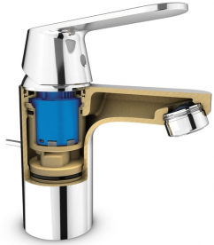 Змішувач для раковини одноважеля з донним клапаном Grohe Eurosmart Cosmopolitan хром 32825000