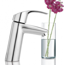 Смеситель для раковины однорычажный Grohe коллекция Eurosmart хром 23324001