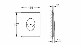 Grohe Кнопка смыва Skate Air белая 38505SH0
