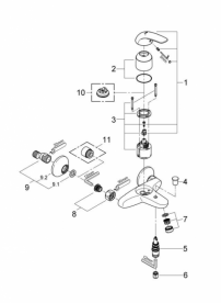 Grohe набор сантехники для дома All in One 39117MB0