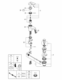 Grohe набор сантехники для дома All in One 39117MB0