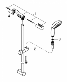 Grohe набор сантехники для дома All in One 39117MB0
