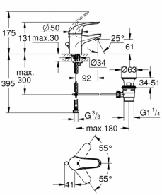 GROHE набор сантехники  Mega Bundle Euroeco 39400MB0