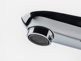 Смеситель для раковины однорычажный высокий с донным клапаном Grohe BauEdge хром 32860000