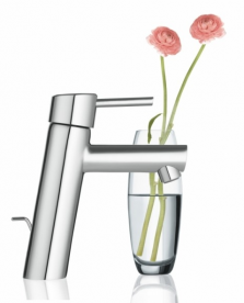 Смеситель для раковины однорычажный с донным клапаном Grohe колекция Concetto хром 23450001