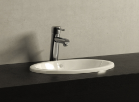 Смеситель для раковины однорычажный с донным клапаном Grohe колекция Concetto хром 23450001