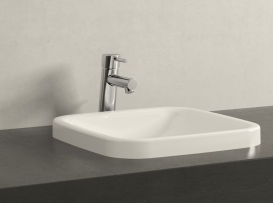 Смеситель для раковины однорычажный с донным клапаном Grohe колекция Concetto хром 23450001