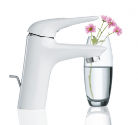 Смеситель для раковины однорычажный с донным клапаном Grohe колекция Eurostyle New белый 33558LS3