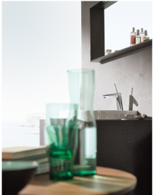 Смеситель для раковины с джойстиком с донным клапаном Grohe Eurodisc Joy хром 23427000