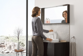 Смеситель для раковины с джойстиком с донным клапаном Grohe Eurodisc Joy белый 23427LS0