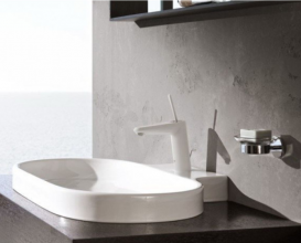 Смеситель для раковины с джойстиком с донным клапаном Grohe Eurodisc Joy белый 23427LS0