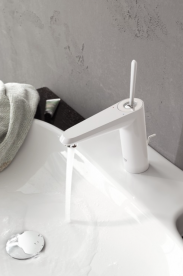 Смеситель для раковины с джойстиком с донным клапаном Grohe Eurodisc Joy белый 23427LS0