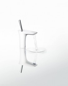 Смеситель для раковины с джойстиком и донным клапаном Hansgrohe коллекция PuraVida хром 15070000