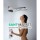 Верхний душ с тропическим и каскадным душем Hansgrohe коллекция Raindance Rainfall хром 28410000