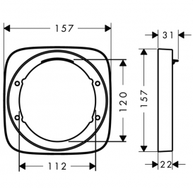 Hansgrohe Подовжувач ibox 15597000