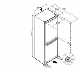 Холодильник двухкамерный Liebherr CU 3331 Comfort с нижней морозильной камерой сталь белый CU 3331-21 001