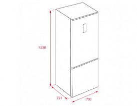 Холодильник двухкамерный Teka Maestro RBF 78720 GWH белое стекло 113400001