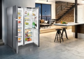 Холодильник Side by Side Liebherr SBSes 8773 Premium BioFresh NoFrost нержавеющая сталь SmartSteel/легированная сталь SBSes 8773-21 001